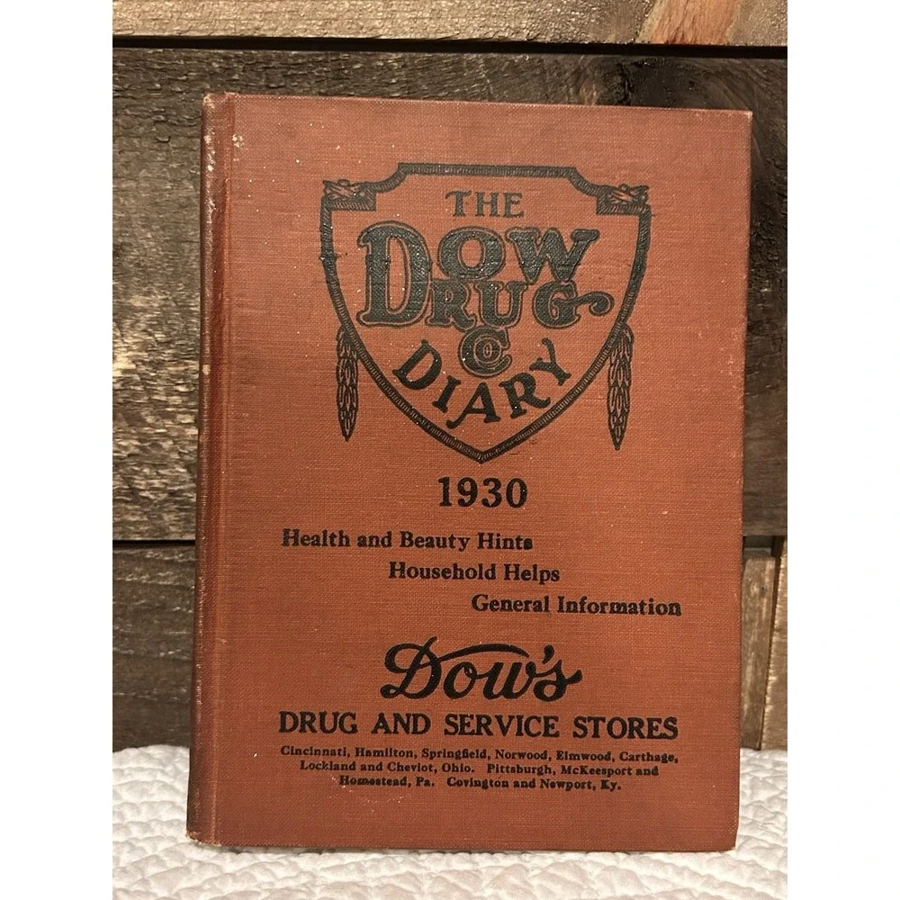 1930‎ Dow Drug Stores Diary Book VTG Book
